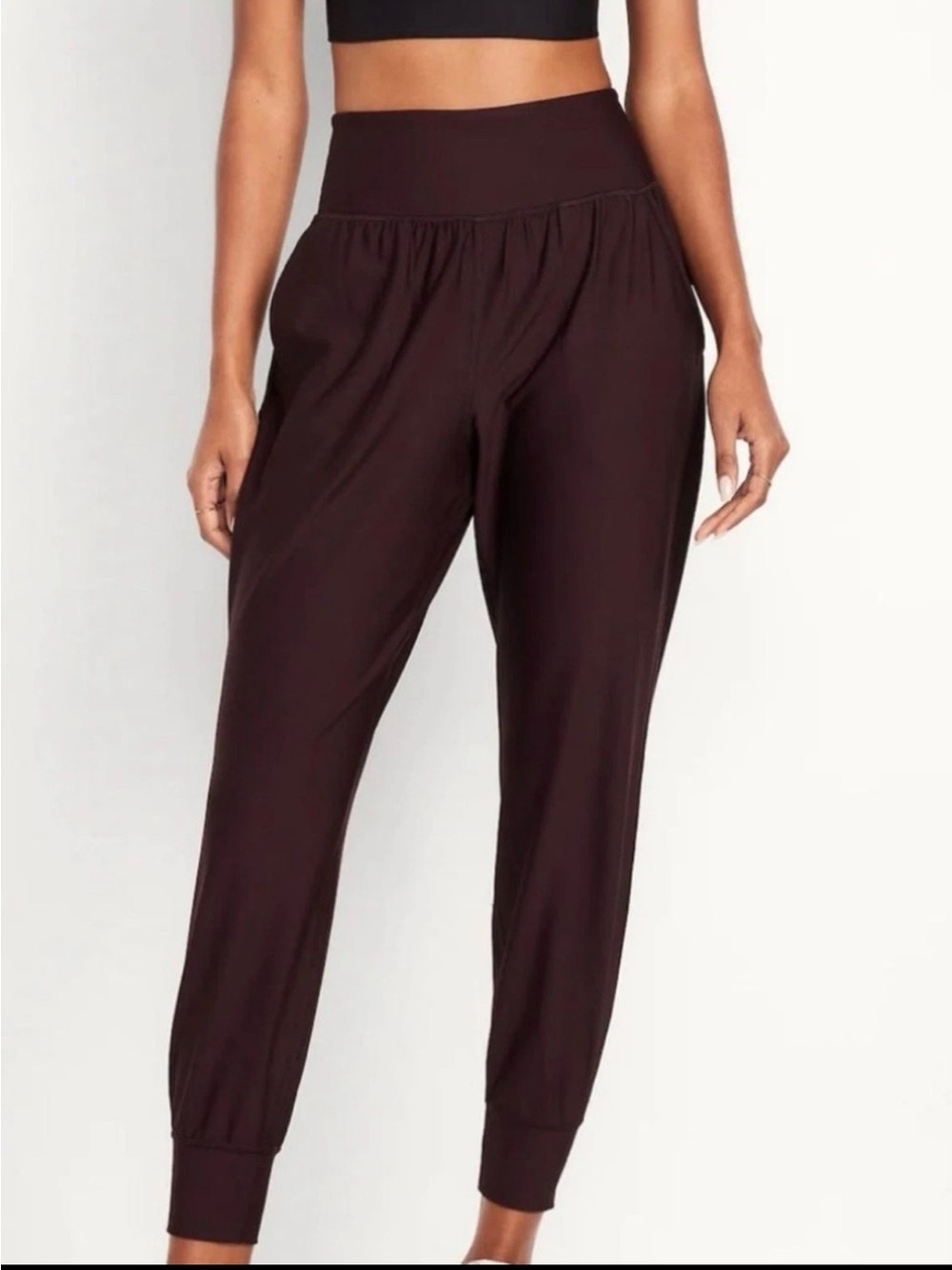 Old Navy Black High-Rise Jogger Pants